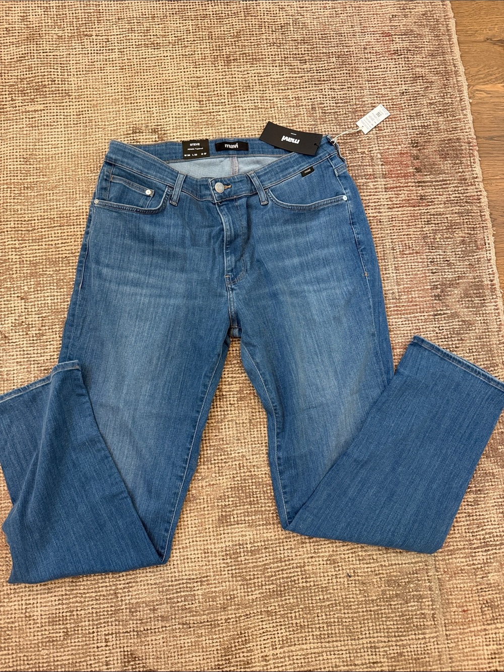 Mavi Men's Slim Fit Jeans in Mid Blue Wash